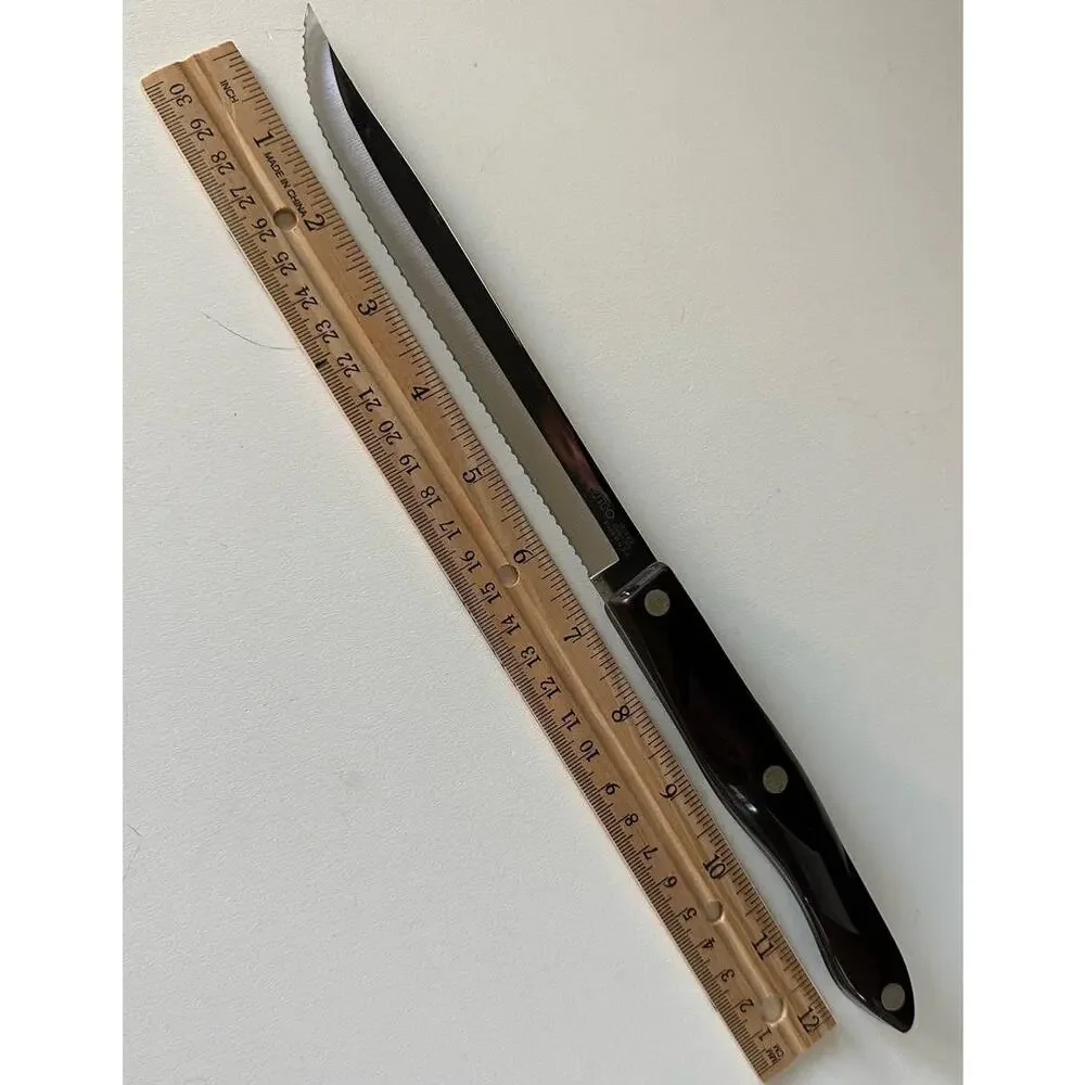 Cutco Knife #1729 REFURBISHED Brown Swirl Handle Petite Carver 6 3/4